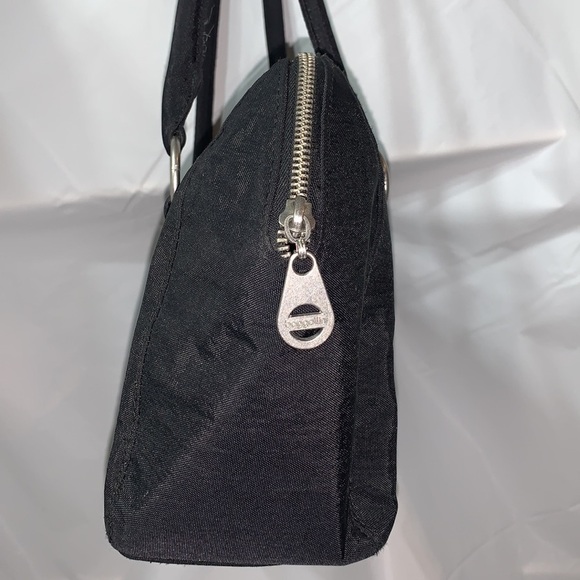 BAGGALLINI Black Satchel With khaki liner Zipper for main compartment - Picture 4 of 9